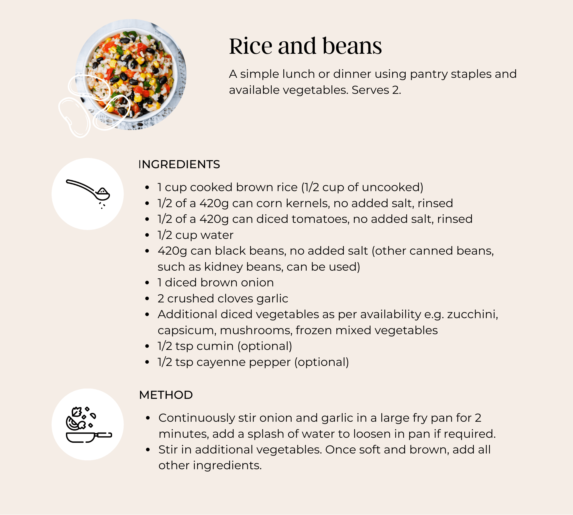 Rice and beans
