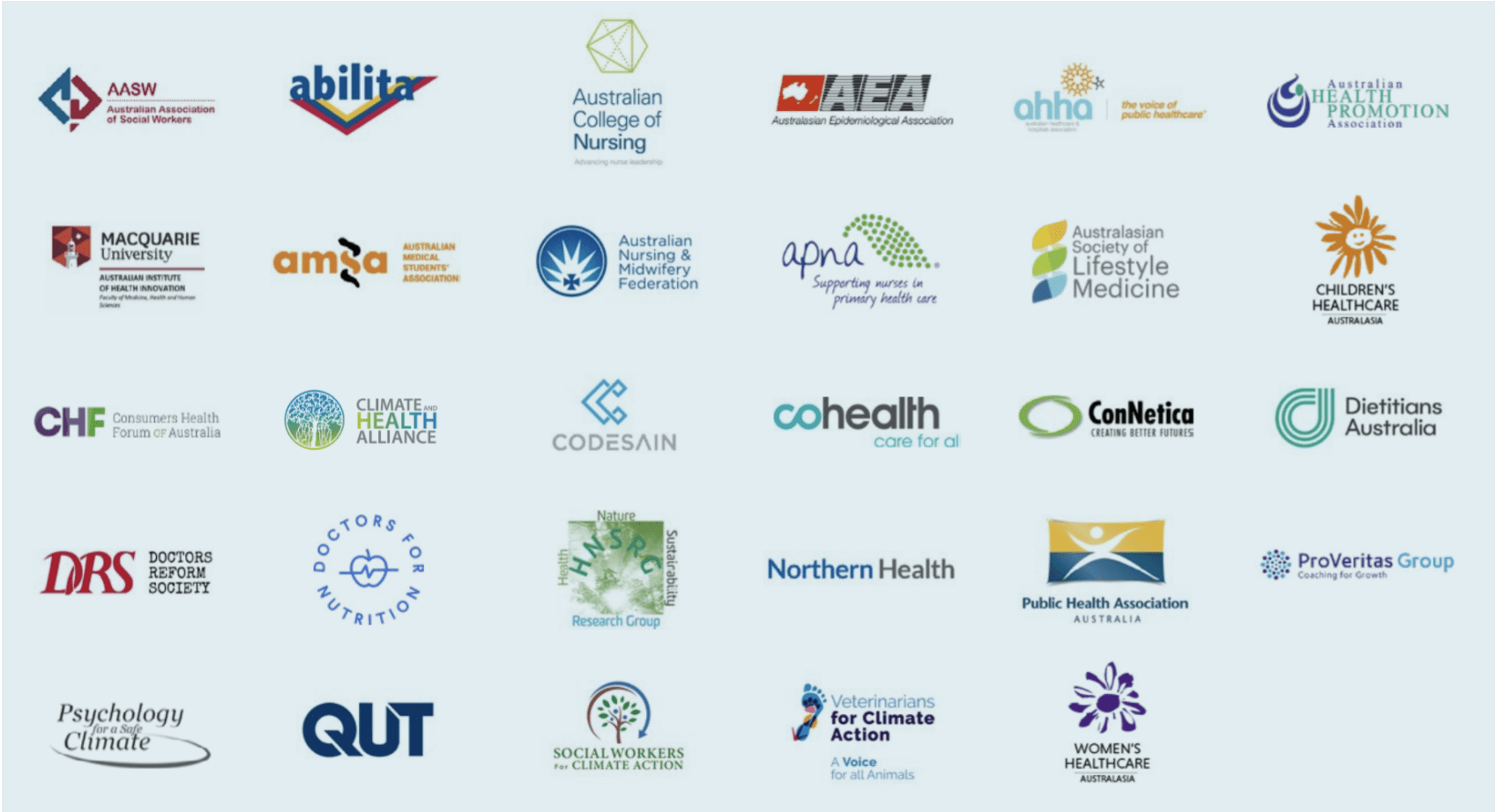 CAHA signatories