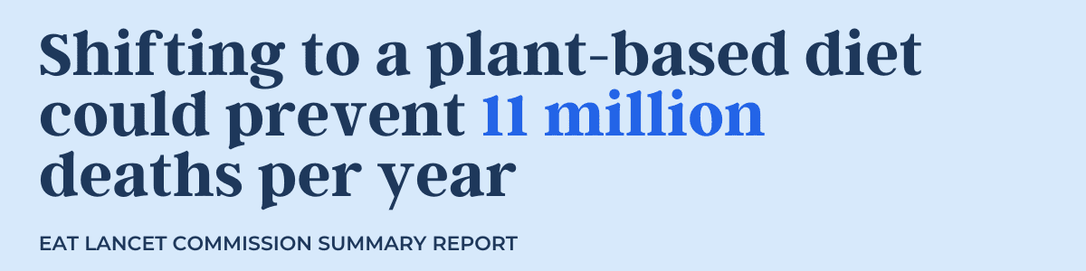 A plant-based diet could prevent 11 mill deaths
