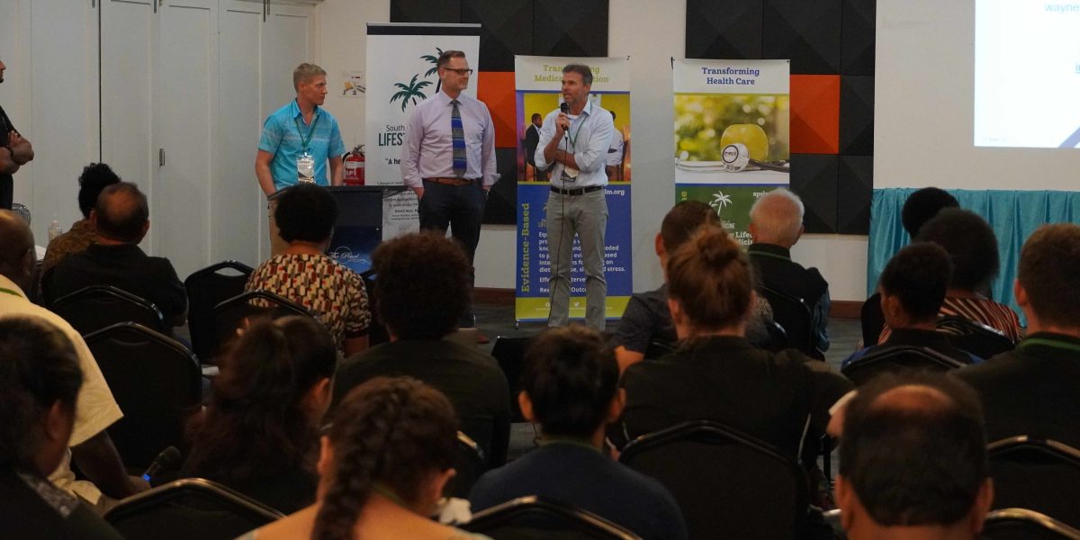 Luke panel with Dr Wayne Dysinger and Dr Ross Grant