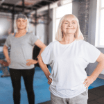 Lady exercising