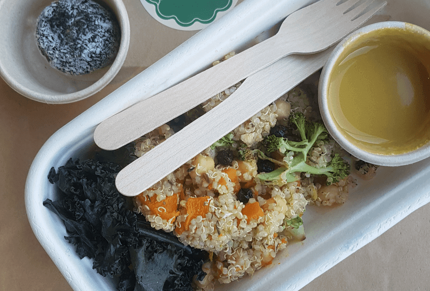 Quinoa salad provided by Plant B Life.