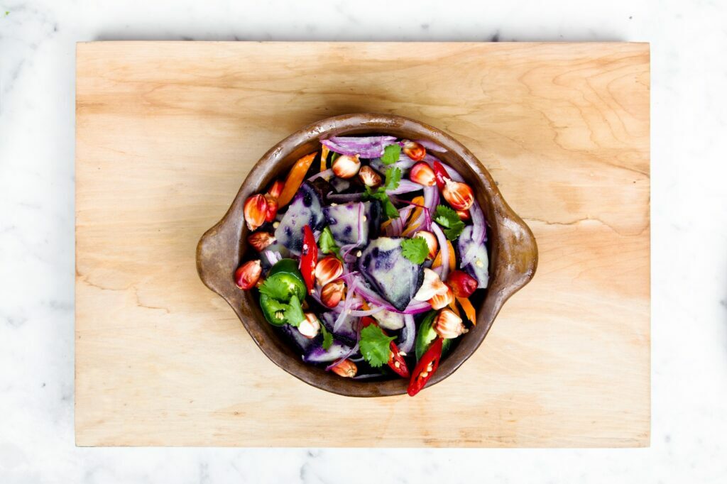Bowl of fresh food