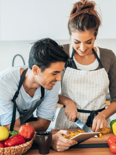 People cooking