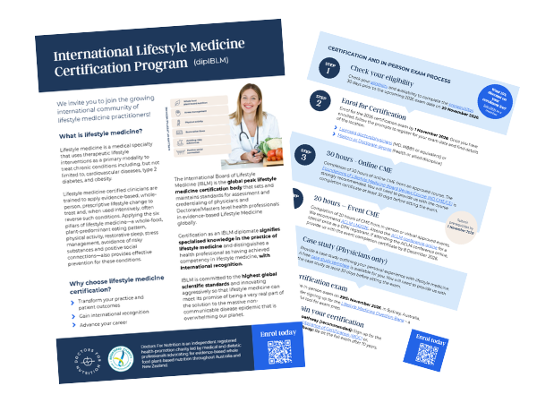 Lifestyle Medicine Brochure